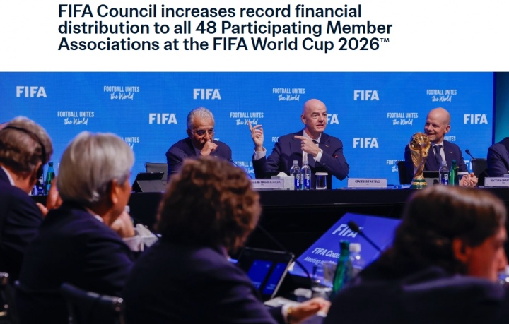 FIFA大会通过捂嘴红牌、黄牌清零等多项改革,2026世界杯分成增至8.71亿 FIFA大会通过捂嘴红牌、黄牌清零等多项改革,2026世界杯分成增至8.71亿