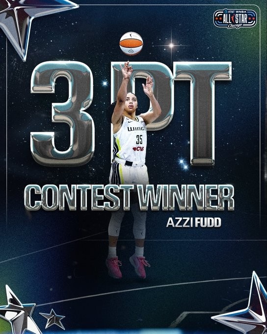 状元阿齐·福德夺WNBA三分大赛冠军 奖金7万超NBA