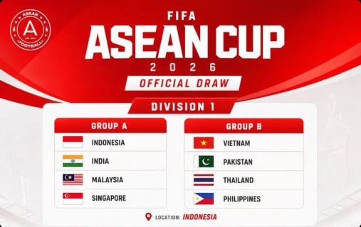 首届FIFA东南亚杯分组落地：印尼马来同组，越南泰国狭路相逢