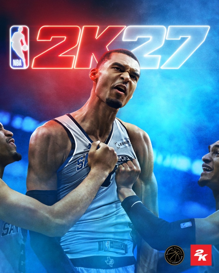文班亚马上NBA 2K27封面 2K封面人物同年夺冠仅三人
