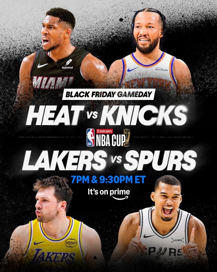 NBA杯收官日赛程落定 热火尼克斯与湖人马刺直接交锋 NBA杯收官日赛程落定 热火尼克斯与湖人马刺直接交锋