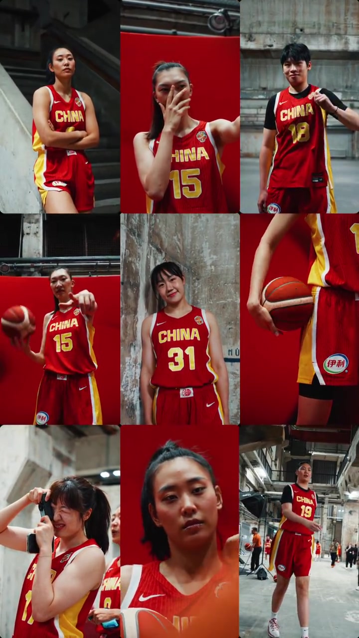 FIBA国际篮联社媒晒女篮世界杯中国女篮定妆照花絮 FIBA国际篮联社媒晒女篮世界杯中国女篮定妆照花絮